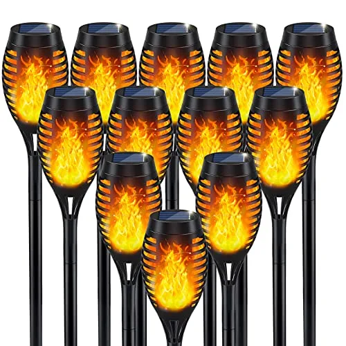 IkeeRuic Solar Torch Light (12-Pack)
